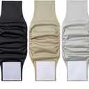 Washable Dog Diapers Male Reusable, Premium Belly Bands for Male Dogs, Pack of 3, High Absorbing Extra Large Male Dog Pee Wraps for Doggies in Incontinence or Excitable Urination and Training (XL, Gray,Black,Khaki)