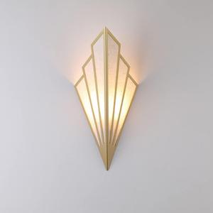 Modern Wall Light Simple Creative Wall Sconces Bedroom Aisle Living Room Wall Lamp Holder E12 Socket Art Deco Lighting Fixture (Bulb Not Included) (Gold) [Energy Class A++] (Golden)