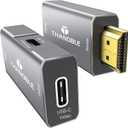 HDMI to USB C Adapter 4K60Hz, Unidirectional HDMI Male to USB C Female for Portable Monitor, AR Glasses XREAL One/Air 2 Pro/VITURE Pro/Rokid, PS4/5, Xbox, Switch, ROG Ally, Steam Deck-1Pack