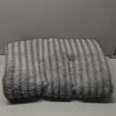 FURTIME Washable Dog Bed Large Sized Dogs, Deluxe Dog Crate Beds Comfy Fluffy Kennel Pad Anti-Slip Pet Sleeping Mat, Machine Washable Dogs Pillow, 35"x23"x3.5", Gray