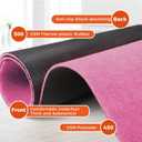 3ftx20ft Pink Carpet Runner, 450GSM Extra Thick Non-Slip TPR Rubber, Indoor/Outdoor Carpet for Hollywood&Oscars Runway, Weddings,Proms,Award Ceremonies,Home Parties,Easy to Clean & Reusable