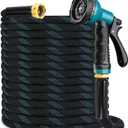 Flexible Garden Hose 150 ft with 10 Function Nozzle, 2026 Kink Free Lightweight Water Hose 150ft, Solid Metal Fittings, High Density Outer Fabric, Enhanced Inner Core for Outdoor Watering, Car Washing