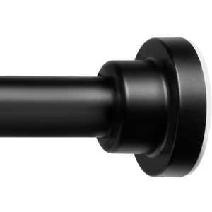 1 Pack Spring Tension Curtain Rods  84-120, Small Tension Rod Adjustable, Window Tension Rods No Drill(Black)