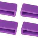 Watch Strap Holder Loop 20/40/50pcs Rubber Watchbands Black Strap Loop Ring Silicone Watch Bands Accessories Holder 12-24 Mm Locker