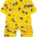 Paiaite Dog Pajamas Onesie: Comfortable Four-Legged Apparel for Small, Medium, & Large Dogs, Polyester Material for Comfort, Wrinkle Resistance, Moisture Wicking, Stretchiness Cute Bee 3XL