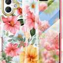 Cute Flower Case for iPhone 16 6.1 inch Built with Screen tector, Lightweight and Stylish Full Body Shockof tective Rugged TPU Case for Women/Girls