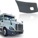 Right Bumper End Cap Compatible with 2008-2017 Freightliner Cascadia Bumper Cover End Corner Extension With Fog Light Holes