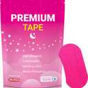 30 Pcs Pink Premium Strip Tapes Hypoallergenic Painless Removal Tape, Strong Adhesive Tape Multi-Functional Suitable for Sleeping, Books, Bowling, Heel