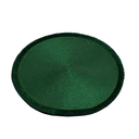 Round Braided Placemats Set of 4 Table Mats for Dining Tables Woven Washable Non-Slip Place mats (Green Shining, 4pcs)