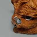 Highland Cow Solar Powered Outdoor Garden Statue, Resin Highland Cow Statue with Solar Light Lantern, Decorative Lawn, Yard Outdoor Highland Cow Decor. Unique home decorations, gifts for women
