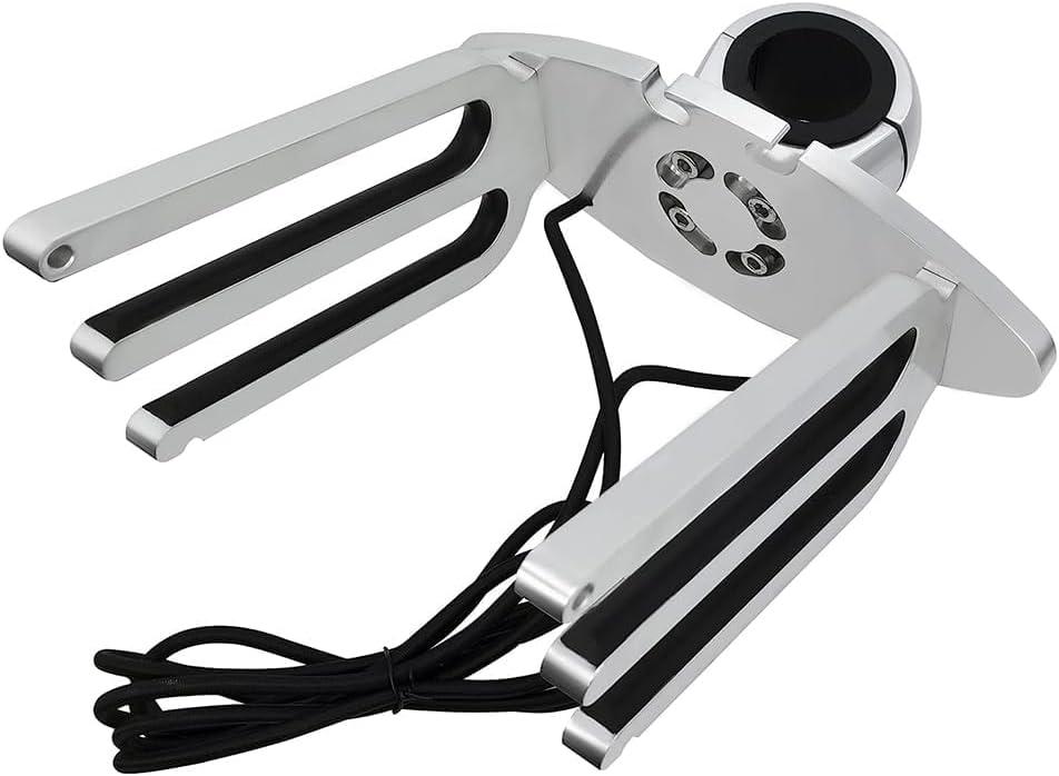 Made Wakeboard Rack, Polished Aluminum Wakeboarding Tower Holder, Adjustable Angle Base to Level with Boat, Clamp Fits Tubing Sizes: 1 3/4", 1 7/8", 2", 2 1/4", 2 3/8", 2 1/2"