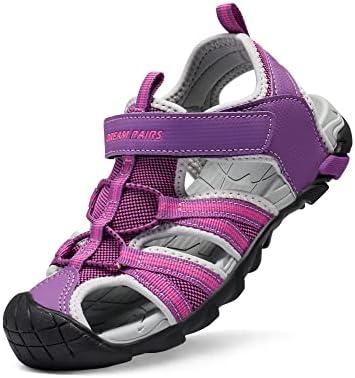 DREAM PAIRS Boys Girls Outdoor Summer Sport Athletic Sandals for Little/Big Kid size 13