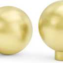 Goldenwarm 20 Pack Gold Knobs for Dresser Round Ball Brushed Gold Cabinet Knobs Brass Kitchen Drawer Hardware Cupboard Dresser Bathroom Single Hole
