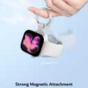 Portable Charger with Keychain for Apple Watch - Aluminum Alloy Travel Charger for iWatch Compatible with iPhone Cable Magnetic Wireless Charger