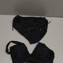 Edelqual Women High Waisted Bikini Sets Tummy Control Swimsuits Two Piece Bathing Suit 2025 Full Coverage Swimwear (Medium, Black)