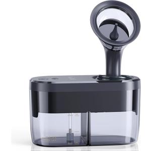 Water Powered Ear Cleaner, Electric Ear Wax Removal Kit, Ear Irrigation Kit with Sewage System and 4 Clean Mode, Safe and Effective Ear Flushing Kit for Adults with 3 Ear Tips - Black