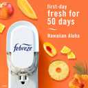 Febreze Plug In Air Freshener, Odor-Fighting Scented Oil Refill, Air Fresheners for Home and Bathroom and Kitchen, Long Lasting for Strong Odors, Hawaiian Aloha Scent, 0.87oz Refills, 3 Count