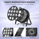 Big Dipper LED Stage Lights Par Lights 1218W RGB+Amber+Lime+UV 6in1 Bright Lighting with Strobe/Wash Effect DMX512 Sound-Activated for Event Concert Club Church 1 Pack