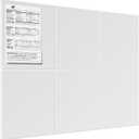 MaxGear Large Cork Board for Wall 36" x 24", White Bulletin Board, 6 Pack Felt Wall Tiles with Pushpins, Cork Boards for Office Pin Board Tack Board Cork Boards