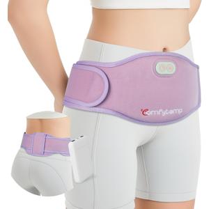 Comfytemp Portable Belly and Back Heating Pad for Period Soothing, FSA Eligible HSA Cordless Dual-Zone Menstrual Heating Pad Wearable Belt for Abdomen Waist Wireless, 3 Timer&Heat, Girl Women Daughter