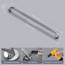 32 Inch Shower Grab Bar 1.25" Dia,Brushed Nickel Anti Slip Bathroom Grab Bar, 304 Stainless Steel Knurled Handicap Grab Bars, Safety Support Handrail, Bath Shower Handle for Elderly Injury Senior