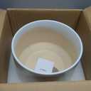 LE TAUCI 12 Inch Pots for Plants, Ceramic Plant Pots with Drainage Holes and Saucers, Elegant and Durable Large Plant Pot, Perfect for Home & Office Decor, White