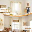 TONIAL Gold Curtain Rods 32 to 58 Inch(2.6 to 4.8 ft), Adjustable Splicing Window Curtains rod, 3/4 Drapery Rods for Windows 20 to 53 Inch, Decorative Single Rod with Modern Cap Finial