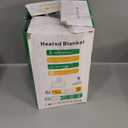 Heated Blanket Electric Throw, Soft Flannel Heating Blanket with 8 Hours Auto Off 10 Fast Heating Levels Machine Washable Sherpa Heated Blanket with Overheating Protection (Throw (50" x 60"), Gray)