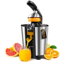 Electric Orange Juicer, Citrus Juicer Squeezer with 2 Cones and Soft Grip Handle for Effortless Juicing, Stainless Steel Quiet Orange Juice Extractor Machines for Lime Grapefruit Lemon