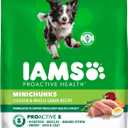 IAMS Proactive Health Adult Minichunks Premium Dry Dog Food, Adult Dog Food Dry Recipe, 30 lb. Bag (EXP 12/17/25)