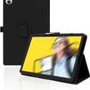 for Wacom MovinkPad 11 11.45 Inch Android Tablet Case,BOVUGAC Folding Stand Protective Cover with Pencil Holder and Wrist Strap,Full Protection, Premium PU,Scratch Resistant(Black)