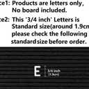 Pre-Cut 3/4 Inch White Letters for Felt Letter Board,340pcs plastic letters including Characters,Numbers,Symbols&Emoji for Message Board - (No Board Included)