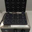 VEVOR Electric Donut Maker, 1550W Commercial Doughnut Machine with Non-stick Surface, 12 Hole Double-Sided Heating Waffle Machine Makes 12 Doughnuts, Temperature 122-572, for Restaurant & Home Use