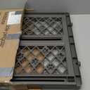 MYPET North States Paws Portable Pet Gate: 26-40" Wide. Pressure Mount. No Tools Needed. Made in USA, 23" Tall, Expandable, Durable Dog Gates for Doorways, Fieldstone Gray