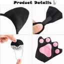 Animal Ears Headband Lace Hairband with Bowknot Halloween Costume for Girls Women