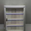 48 Slots Aluminum Alloy Pocket Chart Storage Cabinet for Cell Phones,Wall-Mounted with a Locked,Can be Carried by Hand (48 Slots)