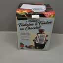 Nostalgia 3 Tier Electric Chocolate Fondue Fountain Machine for Parties - Melts Cheese, Queso, Candy, and Liqueur - Dip Strawberries, Apple Wedges, Vegetables, and More - 24-Ounce - Black, Small