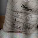 Bedsure Donut Large Dog Bed - Washable Faux Fur with Corduroy Fleece & Anti Slip Bottom, Round Pet Bed with Removable Cover, Cream, 36x36x8 inches