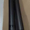 CALPALMY 2-Pack Extendable Poster Tubes Expand from 24.5 to 40 with Shoulder Strap | Carry Documents, Blueprints, Drawings and Art | Black Portable Durable Round Storage Cases with Lids and Labels (large)