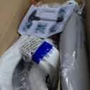 Sweetcrispy Home Office Desk Chair, Ergonomic High-Back Mesh Rolling Work Computer Chairs with Wheels and Adjustable Headrests, Comfortable Lumbar Support, Comfy Flip-up Arms for Bedroom, Study, Grey