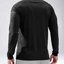 Men's Sun Protection Long Sleeve Shirts UPF 50+ Rash Guard for Men SPF UV Fishing Hiking Running Workout Athletic Shirt (Black)