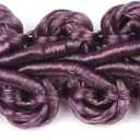 BEL AVENIR Braid Trim 1/2 inch 13.6 Yards French Gimp Basic Sewing Polyester DIY Crafts Costume Home Decorative (Dark Purple)