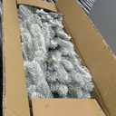 9 FT by 12 Inch Christmas Garland Decorations Realistic-Feel PE Xmas Garland with Thicker Lifelike 270 Branches Tips for Fireplace Door Stairs Home Outdoor Decor (White)