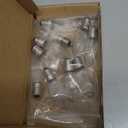 10PCS E10 Olive-Shaped Bulb 3W 17V 9x45MM/0.35x1.77Inch European Special Screw Base Clear Bulb