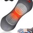 Vibration Massage, Airbag Traction,Lumbar Support Pillow Adjustable Height for Bed and Chair for Relief Deep Tissue Dark Gray