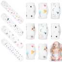 Seematn 8 Pcs Cartoon Cotton Baby Infant Umbilical Cord Belly Bands Belly Protector Baby Belly Button Band Bellies Umbilical Hernia Belt Soft Newborn Navel Belt for 0-12 Months, 4 Styles