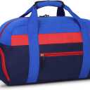WOOMADA Kids Duffle Bag for Boys or Girls, Kids Overnight Bag with Shoe CompartmentWet Pocket, Ideal for School Practice, Sports, Travel(navy blue)