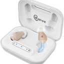 OTC Hearing Aids for Seniors, Rechargeable Hearing Aid Amplifiers Devices with Noise Cancelling Clear Sound, Superior Sound Quality for Adults Women Men Hearing Loss, Auto On/Off