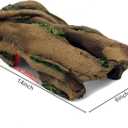 JIHAQUA Aquarium Resin Bark Terrarium Decor, Lizard, Snake or Reptile Hide,Lizard, Spider and Aquarium Fish Hide Cave (Large Bark B)