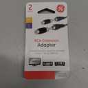 GE RCA Coupler Adapter, 2-Pack, Female-to-Female Connectors, Extend Length and Reach of RCA Cables, Audio Video Cable Extender Barrel, 33617